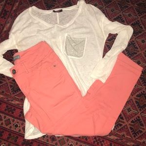 Skinny cropped jeans